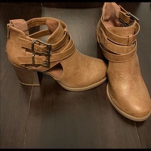 Brown booties